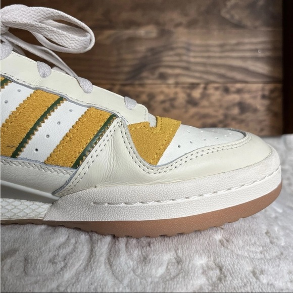 Adidas Men’s Forum Low Classic Originals Sz US 12 Cream/Bold Gold FZ6271 EUC - Picture 8 of 15